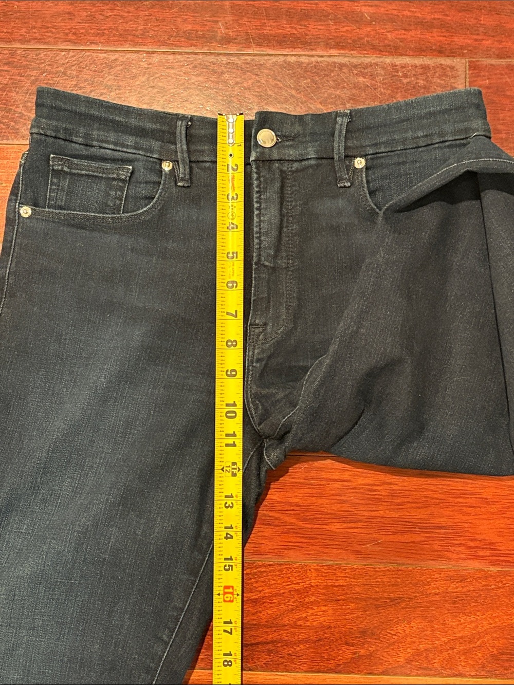 Good American Dark Navy Women’s Size 10 | 30 R Good Legs Straight Blue Jeans - Picture 8 of 9